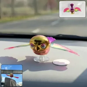 Wind Flying Bird Dashboard Decoration | Colorful Motion Toy for Car & Motorcycle (1 Pc) ( default, OS )