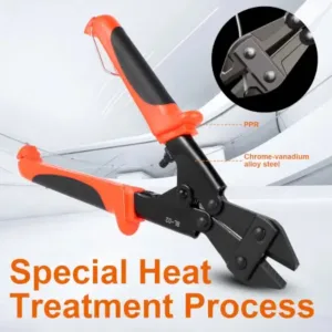 Mini Bolt and Wire Cutter High-Power Steel Cutter for Bolts, Wires, and Chains ( default, Standard ).