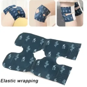 Hot Compress Self-heating Warming Patch Mugwort Warming Knee Patch Old Cold Leg Joint Pain Moxibustion Knee Warming Pain Relife Patch, Quick Heating Pain Relief Patches (Pack Of 1). ( default