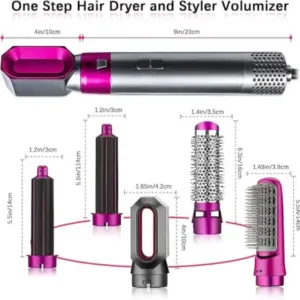 5-in-1 Multifunctional Hair Dryer & Styling Tool – Hair Dryer, Curler, Straightener & Volumizer ( purple, OS )