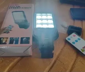 High-Power Solar LED Street Light with Motion Sensor & Remote Control ( default, OS )