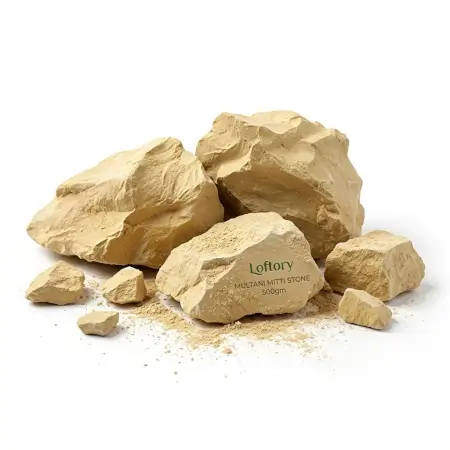 ATFY58K9ayRDB4p99sKabXFq6MayutRZ4Sekn68D.webp Multani Mitti-1kg Fuller's Earth Clay stone ( default, OS )