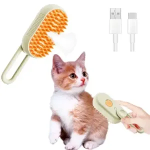 3 in 1 Pet Steam Grooming Brush for Cats and Dogs, Hair Removal and Grooming Brush, 1 Pc ( default, OS )