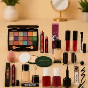 All-in-One Makeup Kit for Women & Girls | 12-Piece Beauty Combo Set with Eyeshadow, Foundation, Mascara & Accessories ( default, OS )
