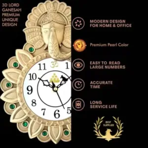 Stylish Wall Clock | Analog Plastic Wall Clock for Home & Gifting, 22 x 22 cm. ( silver, Standard )