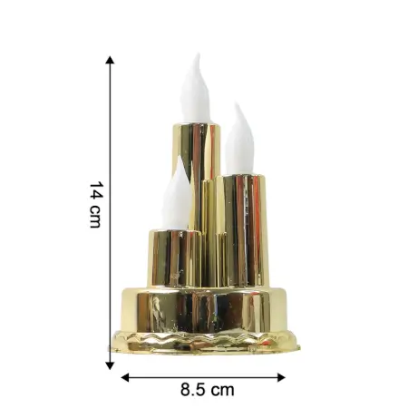 PanymQ4kNtNXRP6Mfac4bBpZFnBkIRMFZPJqvwzM.webp LED Flameless Triple Candle Lamp Golden Decorative Electronic Candle Light for Home Festival Diwali Decoration (1 Pc) ( default, Standard )