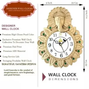 Stylish Wall Clock | Analog Plastic Wall Clock for Home & Gifting, 22 x 22 cm. ( silver, Standard )