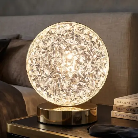 VF856XQBehf1Y6Y0ITz2BPuJOoy0BP9NEz2JwJUn.webp Round Crystal LED Table Lamp – USB Rechargeable Dimmable Touch Night Lamp for Bedroom, Living Room & Home Décor ( default, OS )