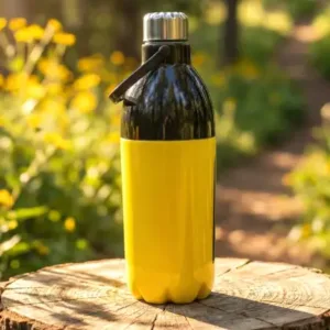 Leakproof Water Bottle – 1400ml Large Capacity Sports & Travel Bottle with Carry Strap ( yellow, OS )