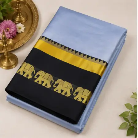 cVgqNngGI50VOi4xrCwikXKsupSypaPMK1Km5z3r.webp Elephant Design Cotton Silk Saree with Running Blouse Piece ( grey, Free Size )