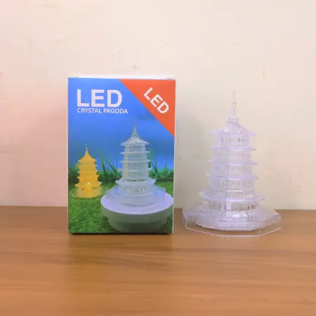fELkfemDpAyEXiwA5Kc65l44VZvc8Krk95lwR2OS.webp Premium LED Crystal Pagoda Decorative Lamp – Battery Operated Home Decor Light ( default, Standard )