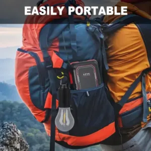 Rechargeable Camping Lights for Tents LED Camping Tent Lantern 3 Lighting Modes Tent Lamp Portable Emergency Camping Lights with Clip Hook for Camping Hiking Fishing, Backpacking (1 Pc) ( def