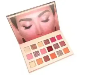 18 Color Eyeshadow & Makeup Brush Combo Kit – Multi Shade Set ( default, Standard )