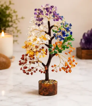 rFfjWMZbX3VLDP3NNwrvzWmPe3239bDpjSGDaIR8.webp 7 Chakra Crystal Tree for Positive Energy – Natural Gemstone Money Tree for Reiki Healing, Feng Shui, Vastu & Home Décor ( default, OS )