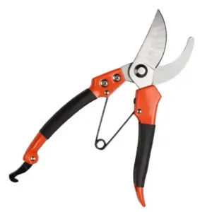 Stainless Steel Pruning Shears - Ergonomic Garden Cutter with Rubber Grip ( default, Standard ).
