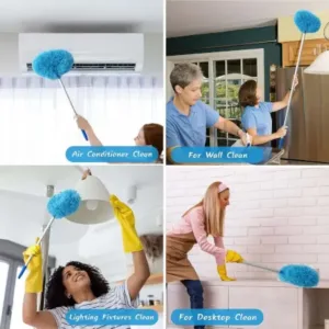 Extendable Microfiber Cleaning Duster – 83.5 cm Soft Round Head ( default, OS )