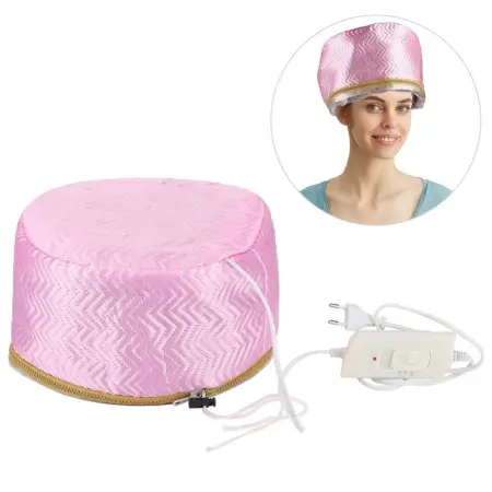 VFcYV6YMU3hSeCw0c0Efzs2izpnZbfe3MSXqdcIP.webp Hair Spa Cap Steamer for Women, Reusable Hair Treatment & Conditioning Cap ( pink, OS )