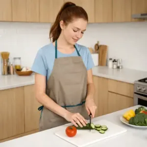 Cooking Apron – Full Coverage & Adjustable Multipurpose Kitchen Apron ( default, OS )
