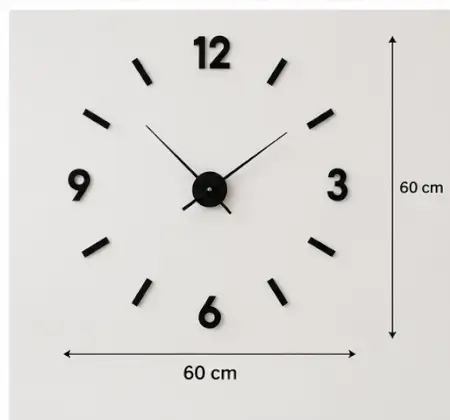 oYMwTCOAJ1mAHJssgkweeIwgc78EmaBKooQTxPmb.webp Unique 3D DIY Acrylic Wall Clock – Black Decorative Clock for Living Room ( default, OS )